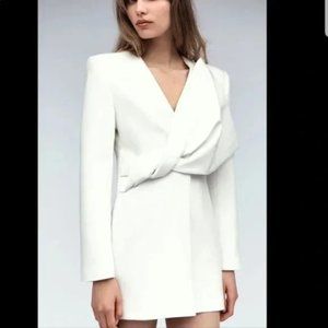 Zara Size XS White Blazer Dress NWOT | Size XS